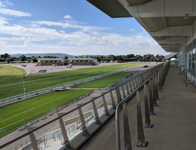 Racecourse grandstand