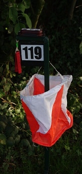 A typical orienteering control site